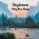 A river valley with granite cliffs and coniferous forest beneath a sunset sky, the cover art for Daydream